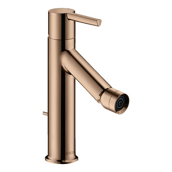 Hansgrohe AXOR Starck Einhebel-Bidetmischer, 7,5l/min, Hebelgriff, Zugstangen-Ablaufgarnitur, Polished Red Gold
