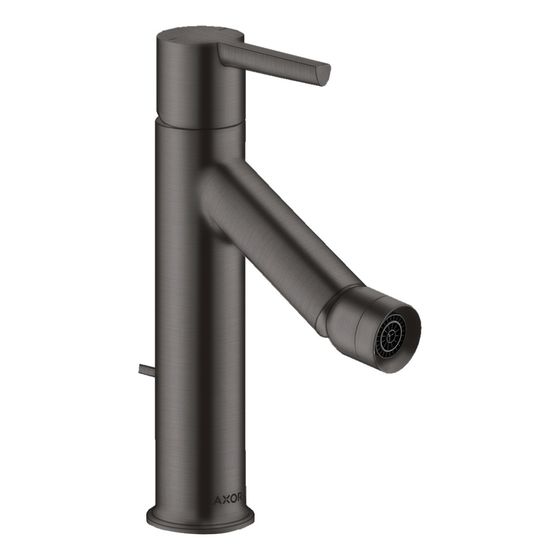 Hansgrohe AXOR Starck Einhebel-Bidetmischer, 7,5l/min, Hebelgriff, Zugstangen-Ablaufgarnitur, Brushed Black Chrome