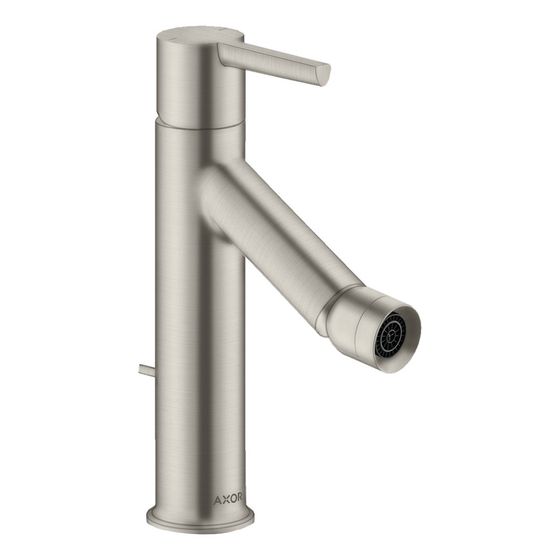 Hansgrohe AXOR Starck Einhebel-Bidetmischer, 7,5l/min, Hebelgriff, Zugstangen-Ablaufgarnitur, Edelstahl Optic
