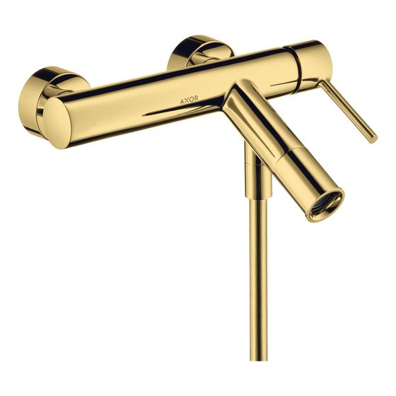 Hansgrohe AXOR Starck Einhebel-Wannenmischer Aufputz, 18l/min, Pin-Griff, Polished Gold Optic