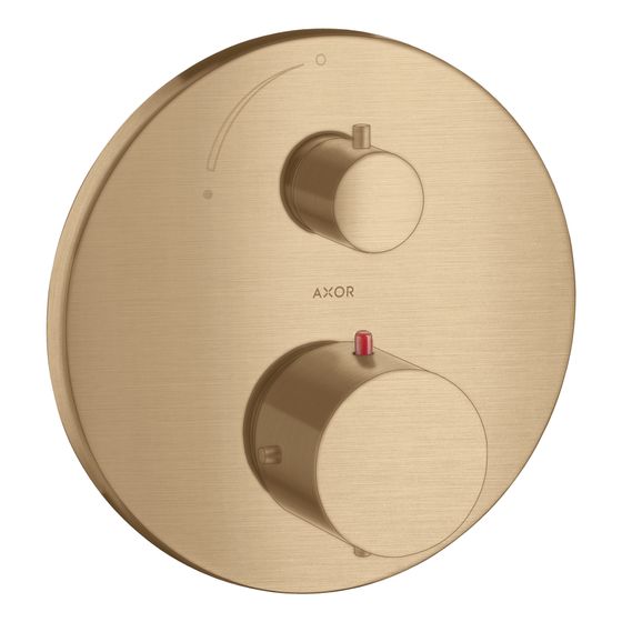 Hansgrohe AXOR Starck Thermostat Unterputz, 25l/min, Absperrventil, Brushed Bronze
