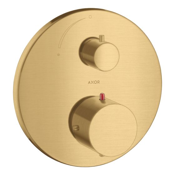 Hansgrohe AXOR Starck Thermostat Unterputz, 25l/min, Absperrventil, Brushed Gold Optic