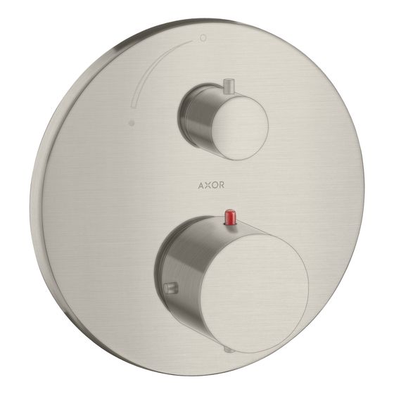 Hansgrohe AXOR Starck Thermostat Unterputz, 25l/min, Absperrventil, Edelstahl Optic