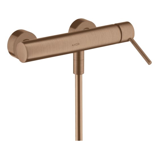 Hansgrohe AXOR Starck Einhebel-Brausemischer Aufputz, 28l/min, Pin-Griff, Brushed Red Gold