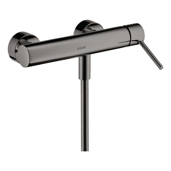 Hansgrohe AXOR Starck Einhebel-Brausemischer Aufputz, 28l/min, Pin-Griff, Polished Black Chrome