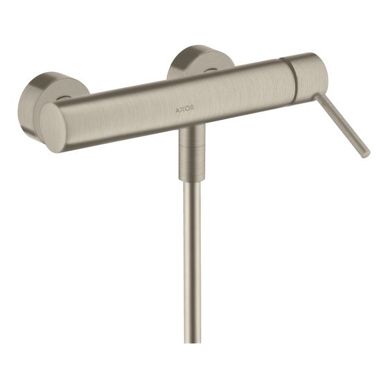 Hansgrohe AXOR Starck Einhebel-Brausemischer Aufputz, 28l/min, Pin-Griff, Brushed Nickel