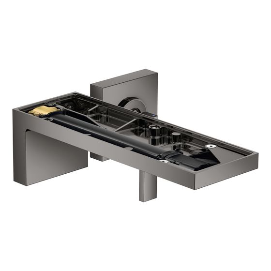 Hansgrohe AXOR MyEdition Einhebel-Waschtischmischer UP, 5l/min, für Wandm., Auslauf 221mm ohne Platte, Polished Black Chrome