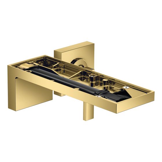 Hansgrohe AXOR MyEdition Einhebel-Waschtischmischer UP, 5l/min, für Wandmontage, Auslauf 221mm ohne Platte, Polished Gold Optic
