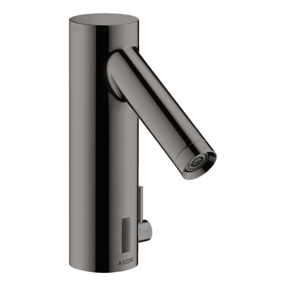 Hansgrohe AXOR Starck Elektronik-Waschtischmischer, 5l/min, Temperaturregulierung Batteriebetrieb, Polished Black Chrome