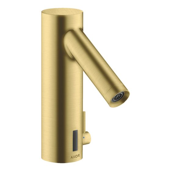 Hansgrohe AXOR Starck Elektronik-Waschtischmischer, 5l/min, Temperaturregulierung Batteriebetrieb, Brushed Brass