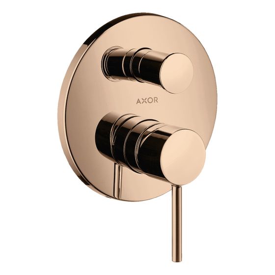 Hansgrohe AXOR Starck Einhebel-Wannenmischer UP, 26l/min, Pin-Griff, integrierter Sicherungskombination, Polished Red Gold