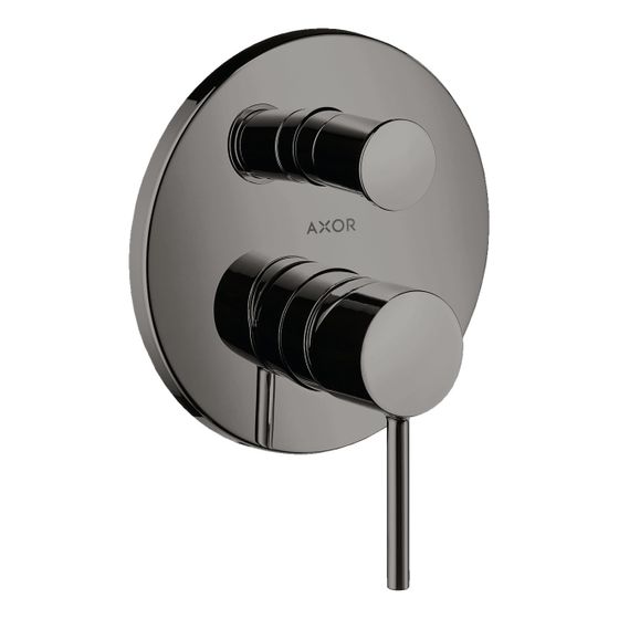 Hansgrohe AXOR Starck Einhebel-Wannenmischer UP, 26l/min, Pin-Griff, integrierter Sicherungskombination, Polished Black Chrome