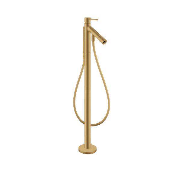 Hansgrohe AXOR Starck Einhebel-Wannenmischer bodenstehend, 18l/min, Pin-Griff, Brushed Gold Optic