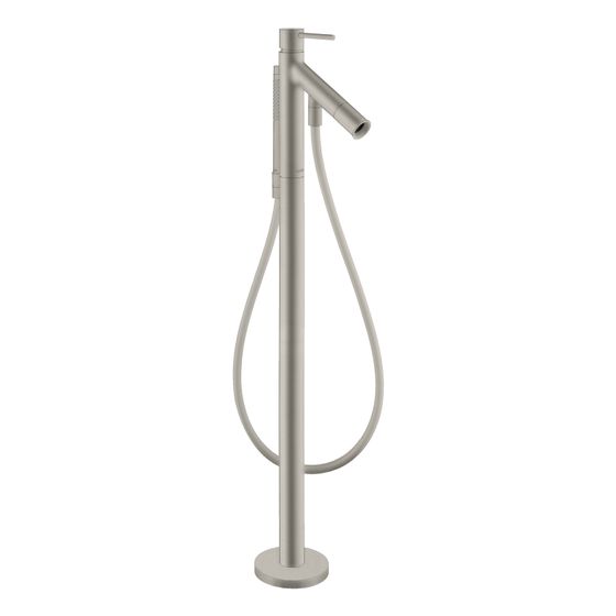 Hansgrohe AXOR Starck Einhebel-Wannenmischer bodenstehend, 18l/min, Pin-Griff, Edelstahl Optic