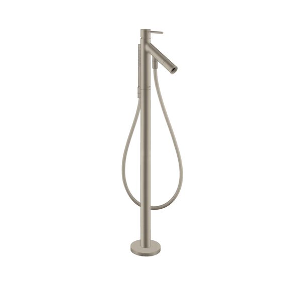 Hansgrohe AXOR Starck Einhebel-Wannenmischer bodenstehend, 18l/min, Pin-Griff, Brushed Nickel