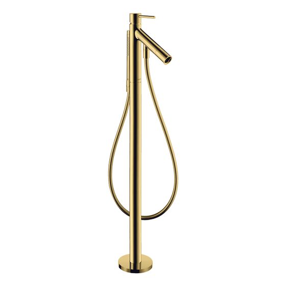 Hansgrohe AXOR Starck Einhebel-Wannenmischer bodenstehend, 18l/min, Pin-Griff, Polished Gold Optic