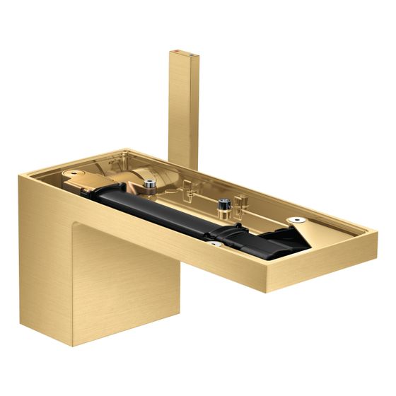 Hansgrohe AXOR MyEdition Einhebel-Waschtischmischer 70mm, 5l/min, Push-Open Ablaufgarnitur ohne Platte, Brushed Gold Optic