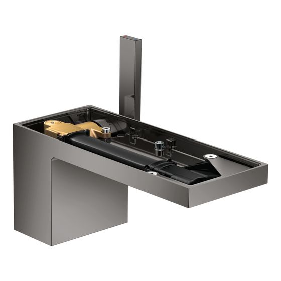 Hansgrohe AXOR MyEdition Einhebel-Waschtischmischer 70mm, 5l/min, Push-Open Ablaufgarnitur ohne Platte, Polished Black Chrome