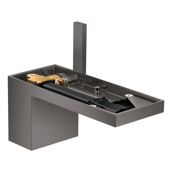 Hansgrohe AXOR MyEdition Einhebel-Waschtischmischer 70mm, 5l/min, Push-Open Ablaufgarnitur ohne Platte, Brushed Black Chrome