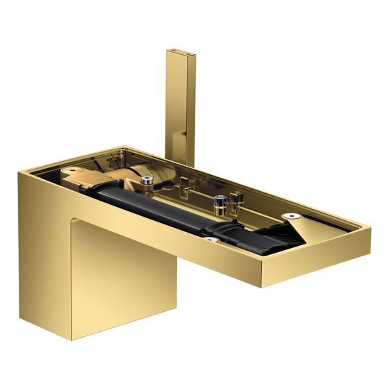 Hansgrohe AXOR MyEdition Einhebel-Waschtischmischer 70mm, 5l/min, Push-Open Ablaufgarnitur ohne Platte, Polished Gold Optic