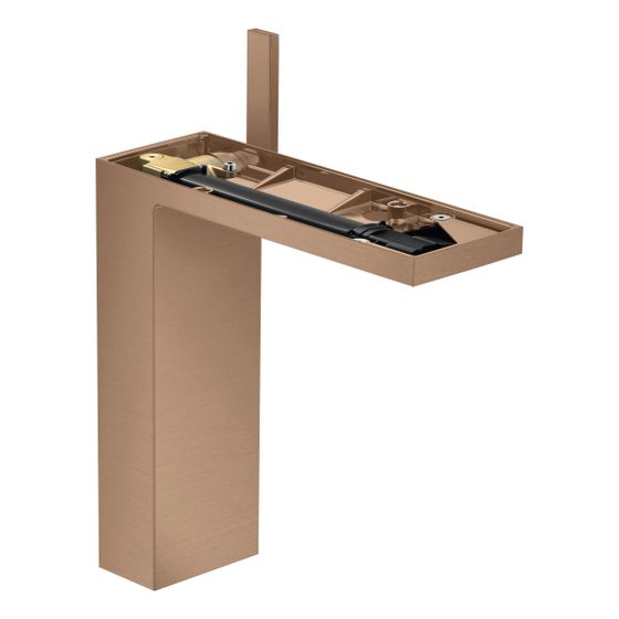 Hansgrohe AXOR MyEdition Einhebel-Waschtischmischer 230mm, 5l/min, für AWT, Push-Open ohne Platte, Brushed Red Gold