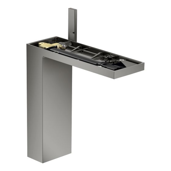 Hansgrohe AXOR MyEdition Einhebel-Waschtischmischer 230mm 5l/min für AWT, Push-Open ohne Platte, Polished Black Chrome