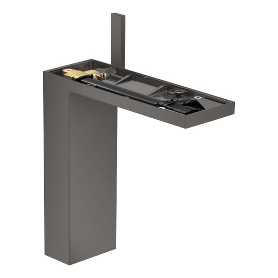 Hansgrohe AXOR MyEdition Einhebel-Waschtischmischer 230mm 5l/min für AWT, Push-Open ohne Platte, Brushed Black Chrome