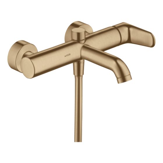 Hansgrohe AXOR Citterio M Einhebel-Wannenmischer Aufputz, Keramikmischsystem, 2 Verbraucher, Brushed Bronze