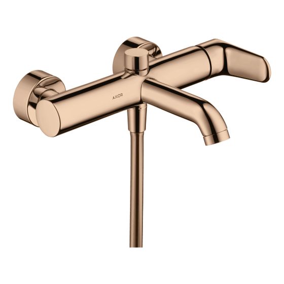 Hansgrohe AXOR Citterio M Einhebel-Wannenmischer Aufputz, Keramikmischsystem, 2 Verbraucher, Polished Red Gold