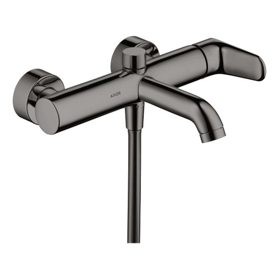 Hansgrohe AXOR Citterio M Einhebel-Wannenmischer Aufputz, Keramikmischsystem, 2 Verbraucher, Polished Black Chrome