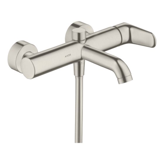 Hansgrohe AXOR Citterio M Einhebel-Wannenmischer Aufputz, Keramikmischsystem, 2 Verbraucher, Edelstahl Optic
