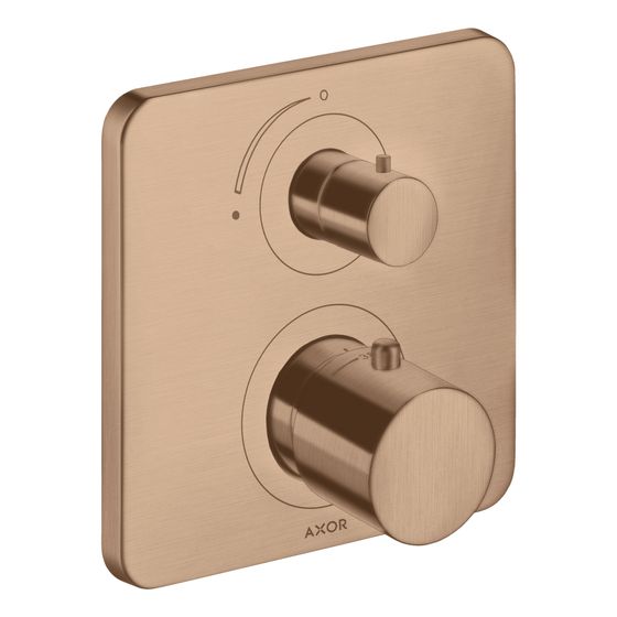 Hansgrohe AXOR Citterio M Thermostat Unterputz, Absperrventil, 25l/min, für 1 Verbraucher, Brushed Red Gold