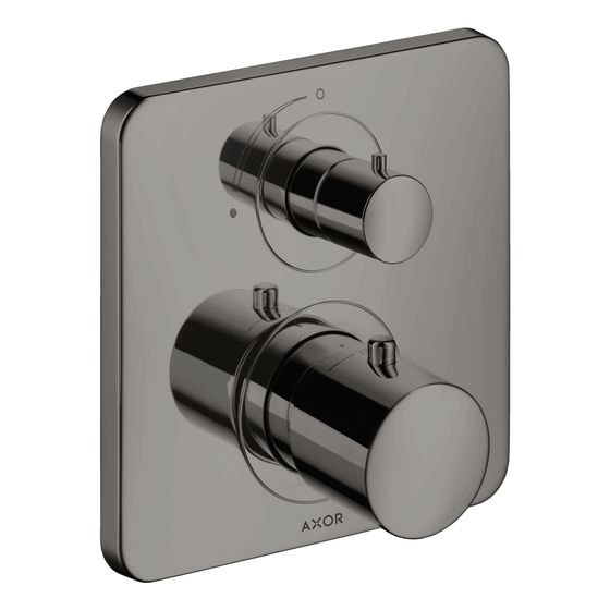 Hansgrohe AXOR Citterio M Thermostat Unterputz, Absperrventil, 25l/min, für 1 Verbraucher, Polished Black Chrome