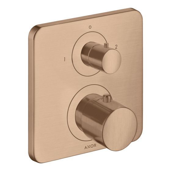 Hansgrohe AXOR Citterio M Thermostat Unterputz, Ab- und Umstellventil, 29l/min, 2 Verbraucher, Brushed Red Gold
