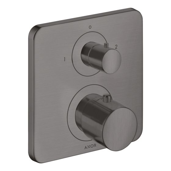 Hansgrohe AXOR Citterio M Thermostat Unterputz, Ab- und Umstellventil, 29l/min, 2 Verbraucher, Brushed Black Chrome