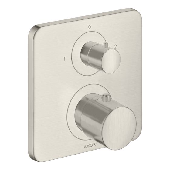 Hansgrohe AXOR Citterio M Thermostat Unterputz, Ab- und Umstellventil, 29l/min, 2 Verbraucher, Edelstahl Optic