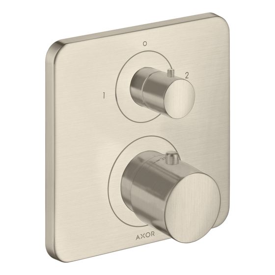 Hansgrohe AXOR Citterio M Thermostat Unterputz, Ab- und Umstellventil, 29l/min, 2 Verbraucher, Brushed Nickel