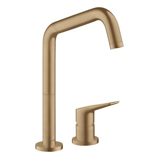 Hansgrohe AXOR Citterio M 2-Loch Einhebel-Küchenmischer ComfortZone 240, 11l/min, Schwenkauslauf, Brushed Bronze
