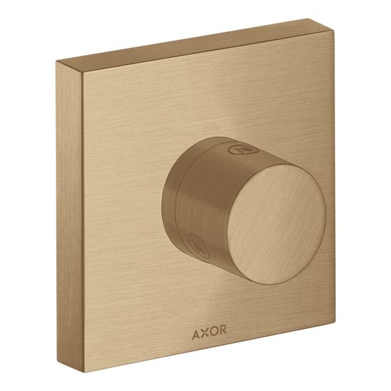 Hansgrohe AXOR ShowerSolutions Ab- und Umstellventil Trio/ Quattro 120x120mm, Unterputz, Brushed Bronze