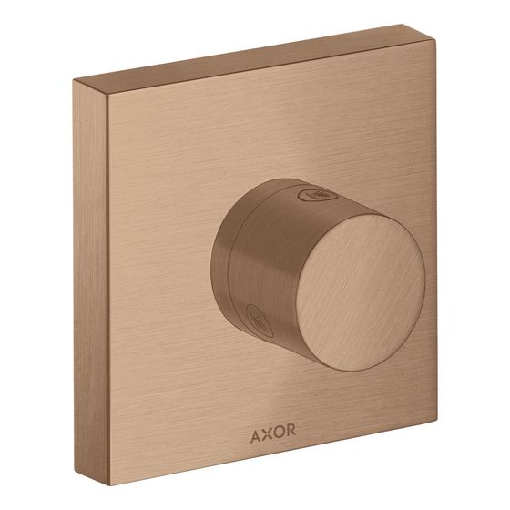 Hansgrohe AXOR ShowerSolutions Ab- und Umstellventil Trio/ Quattro 120x120mm, Unterputz, Brushed Red Gold