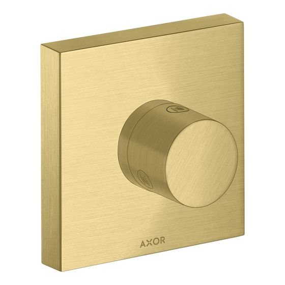 Hansgrohe AXOR ShowerSolutions Ab- und Umstellventil Trio/ Quattro 120x120mm, Unterputz, Brushed Brass