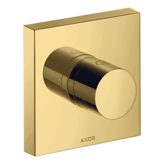 Hansgrohe AXOR ShowerSolutions Ab- und Umstellventil Trio/ Quattro 120x120mm, Unterputz, Polished Gold Optic
