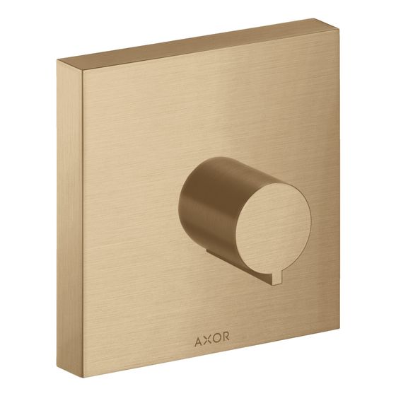 Hansgrohe AXOR ShowerSolutions Absperrventil 120x120mm, Unterputz eckig, DN 15/DN 20, Brushed Bronze