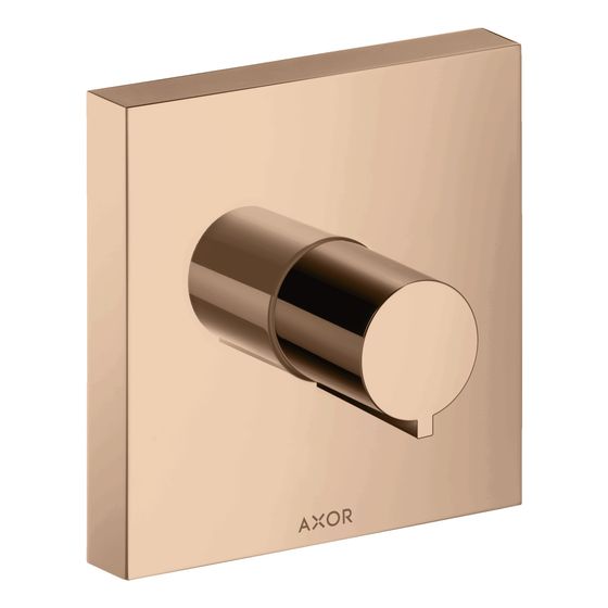 Hansgrohe AXOR ShowerSolutions Absperrventil 120x120mm, Unterputz eckig, DN 15/DN 20, Polished Red Gold