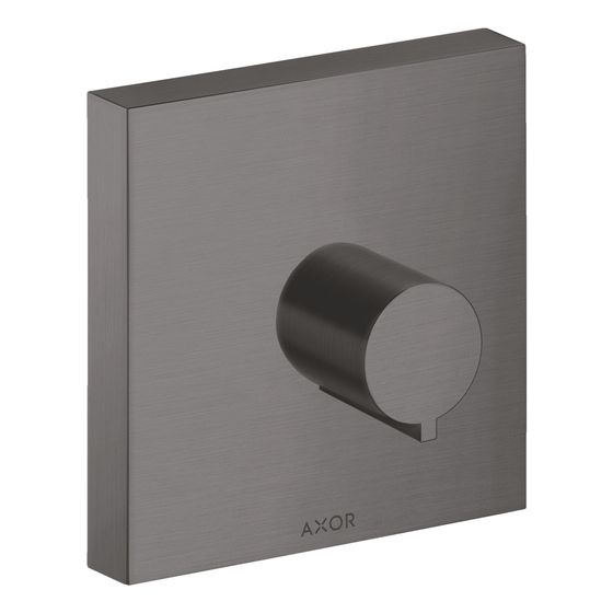 Hansgrohe AXOR ShowerSolutions Absperrventil 120x120mm, Unterputz eckig, DN 15/DN 20, Brushed Black Chrome