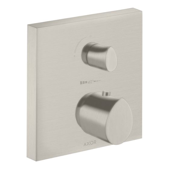 Hansgrohe AXOR Starck Organic Thermostat Unterputz, 29l/min, Ab- und Umstellventil, Edelstahl Optic