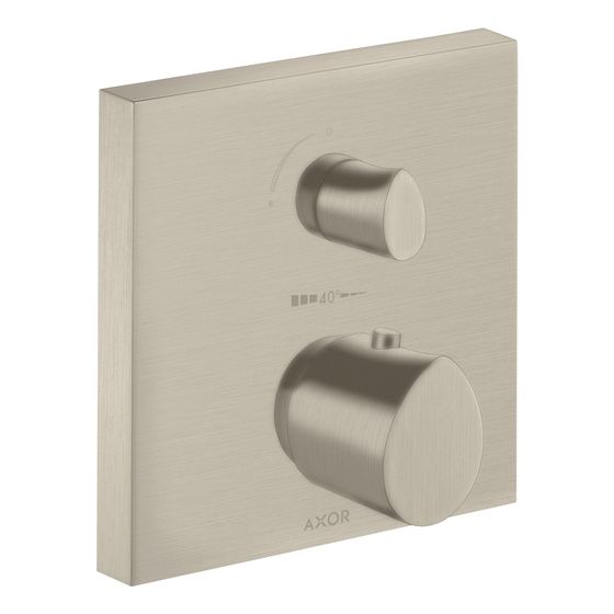 Hansgrohe AXOR Starck Organic Thermostat Unterputz, 29l/min, Ab- und Umstellventil, Brushed Nickel