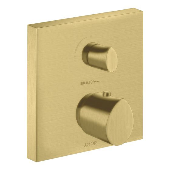 Hansgrohe AXOR Starck Organic Thermostat Unterputz, 29l/min, Ab- und Umstellventil, Brushed Brass