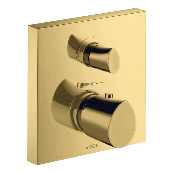 Hansgrohe AXOR Starck Organic Thermostat Unterputz, 29l/min, Ab- und Umstellventil, Polished Gold Optic