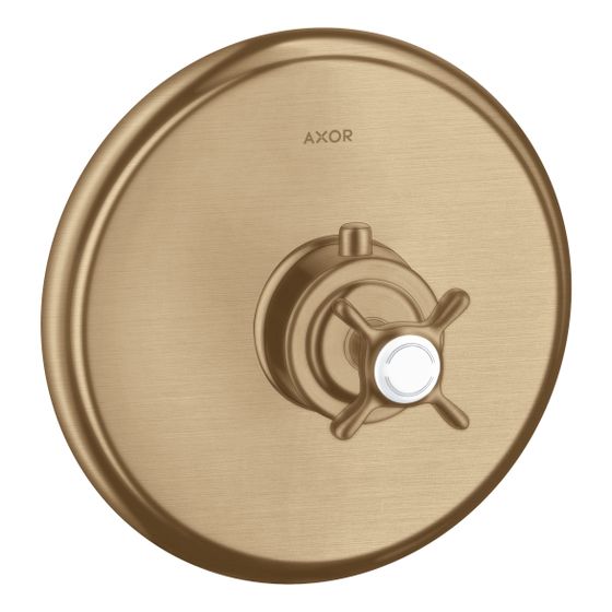Hansgrohe AXOR Montreux Thermostat Unterputz, 43l/min, Kreuzgriff, Brushed Bronze